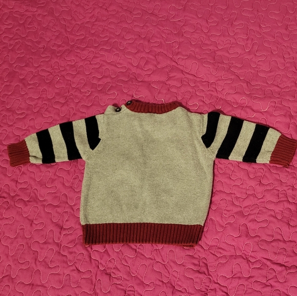 Gymboree Gray racoon sweater - Picture 3 of 3